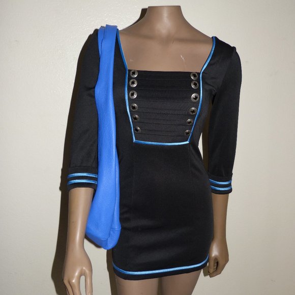 NIKIBIKI BLACK MINI DRESS SZ S NWT - Picture 3 of 14